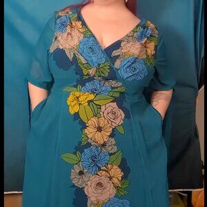 Eshakti '70s Floral Gown - 3X